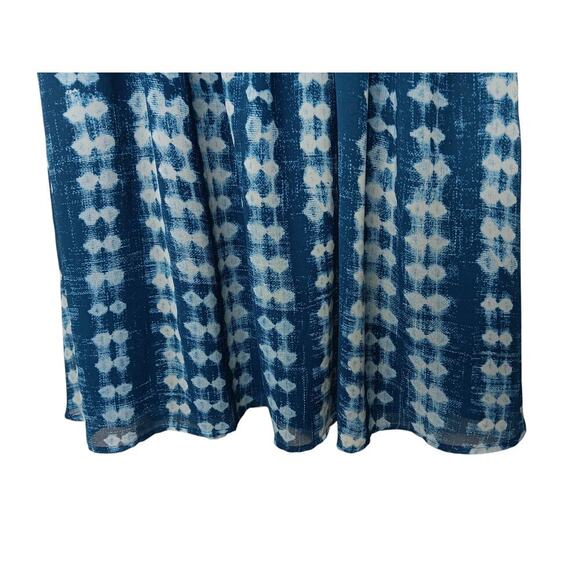 ModCloth Blue White Sleeveless Fit & Flare Dress Size M Medium Lined - Picture 8 of 13